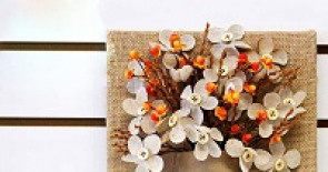 Hướng dẫn làm bức tranh bằng hoa khô đáng yêu