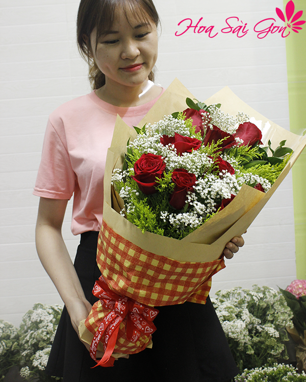Bó hoa hồng Ecuador tặng người yêu