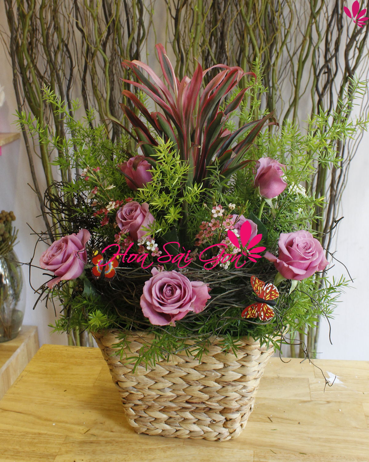 hoa tươi hồng tím hoa tươi hồng tím