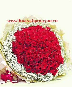Bó hoa Trọn vẹn là tình yêu chân thành và nồng nhiệt nhất dành tặng cho người ấy