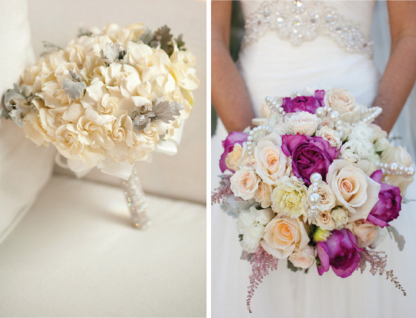 Bó hoa tròn cũng được nhiều cô dâu lựa chọn vì tính tiện dụng của nó