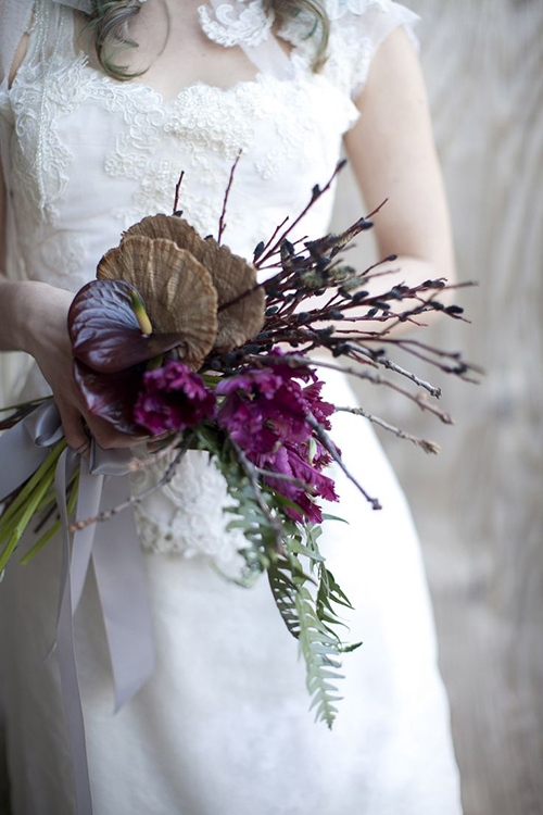 Hoa cưới bằng nấm tươi thể hiện phong cách cá nhận đậm nét của chính cô dâu