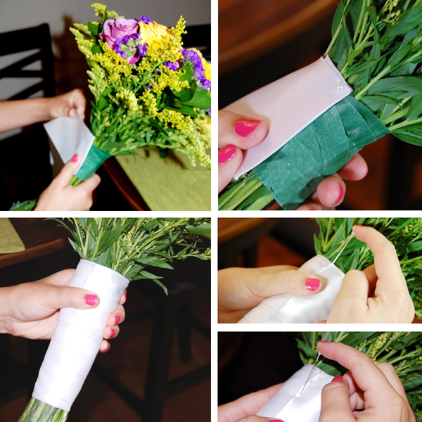Hướng dẫn kết hoa cưới cầm tay với màu sắc đối lập