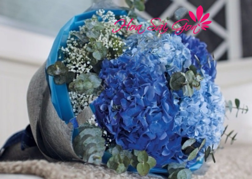 Bó hoa mừng sinh nhật cẩm tú cầu xanh – lời chúc mừng ngày sinh nhật mãi xanh