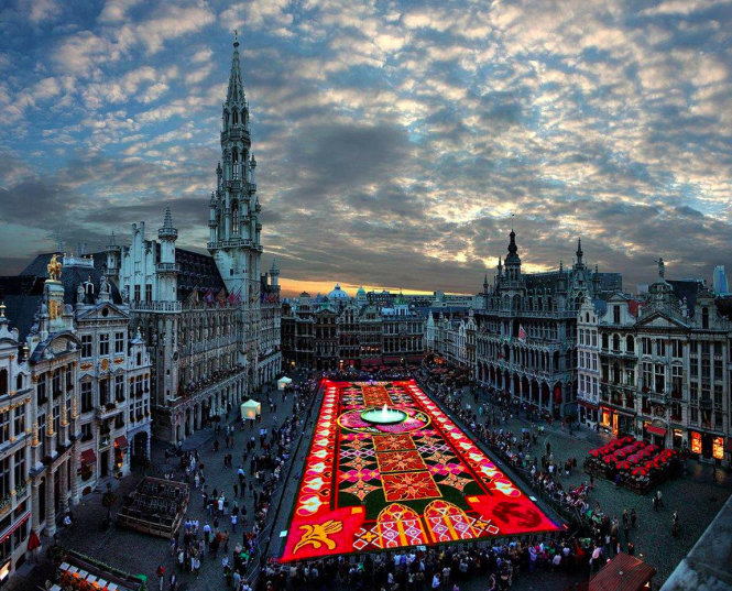 Vẻ đẹp tuyệt vời của thảm hoa tại lễ hội hoa ở Brussels năm 2012 