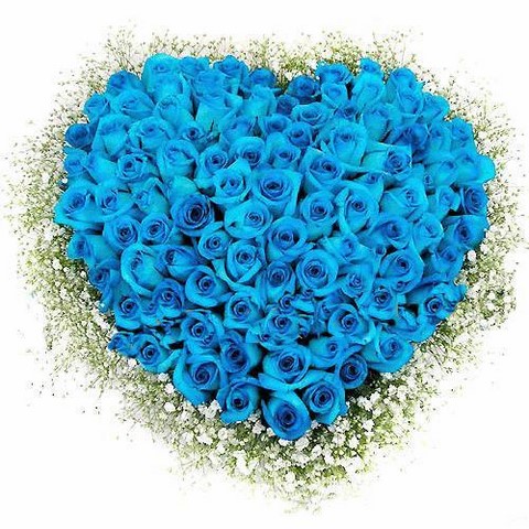 Tặng hoa hồng xanh tượng trưng cho tình yêu bất diệt