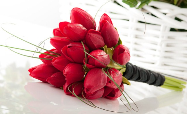 Hoa tulip đỏ tặng vợ trong ngày 20/10