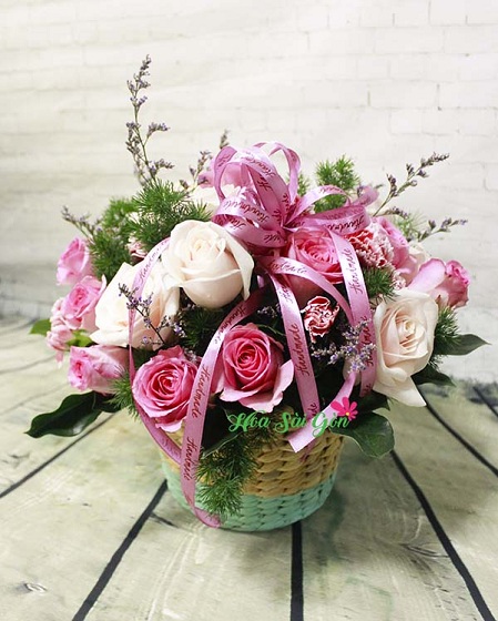 Tìm địa chỉ bán giỏ hoa đẹp tặng sinh nhật nhất thị trường