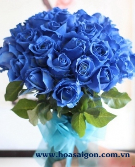 Bó hoa hồng xanh TY190