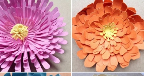 Hướng dẫn cách thực hiện bức tranh hoa bằng giấy đáng yêu tặng mẹ nhân Ngày của mẹ
